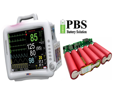 Medical custom battery pack for first-aid device or household medical devices