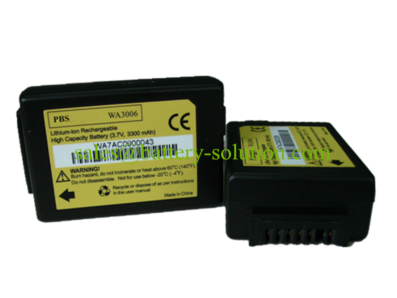 Psion-Teklogix WA3006 battery (3.7V, 3300mAh) is compatible with Motorola & Psion-Teklogix Workaboout PRO 7525, 7527 barcode scanner