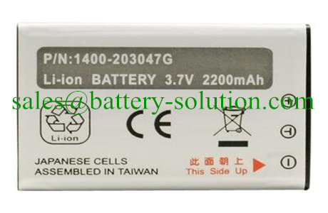Custom 3.7v 2200mAh Li-ion Unitech PA600, HT6000, PA600MCA, PA600 1D Replacement Battery Compatible Part numbers: 1400-203047G